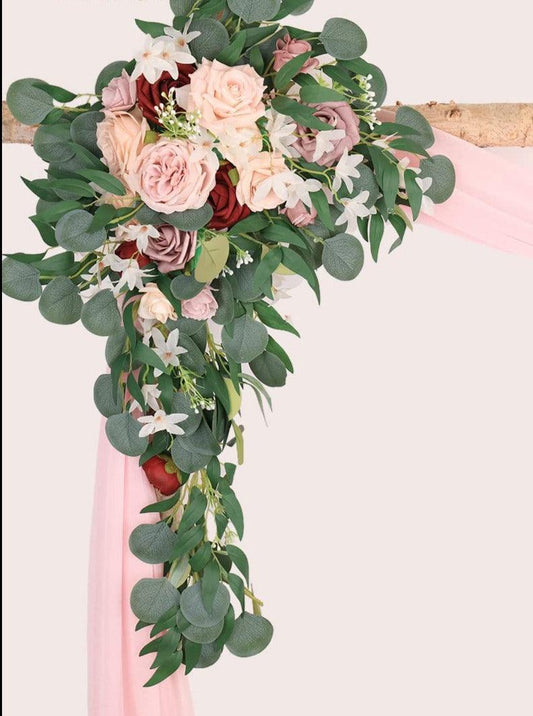 1pc Fabric Artificial Flower Bouquet For Wedding Ceremony (Copy)