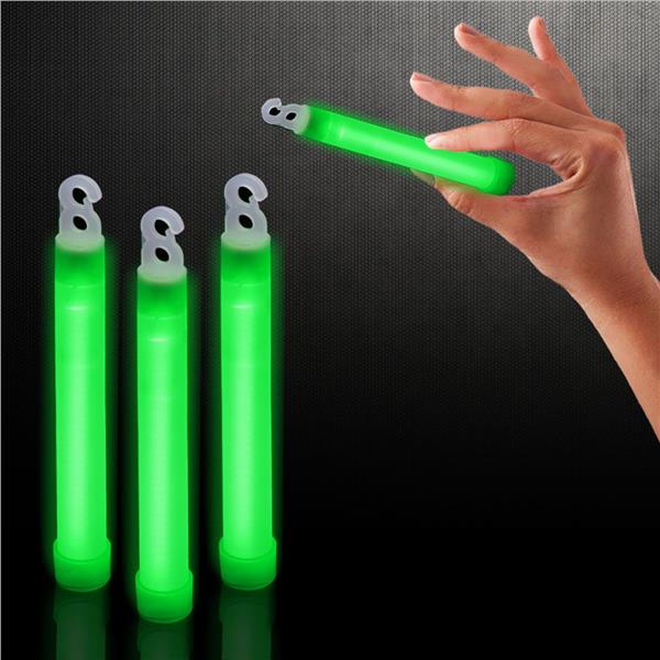 6" Green Glow Stick (12 Per pack)