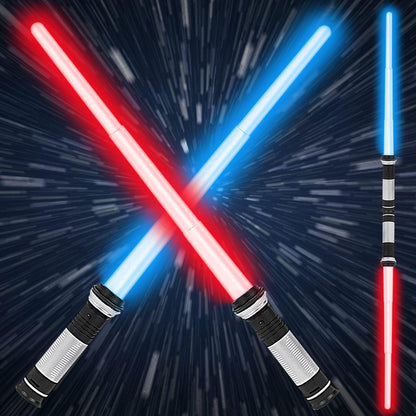 Sound Retractable 7 Colors Light Saber Sword For Kids (2 Per Pack)