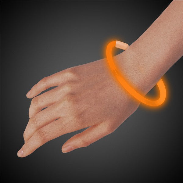 Orange 9" Glow Bracelets (50 Per pack)