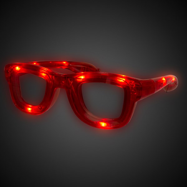 Red LED Retro Sunglasses