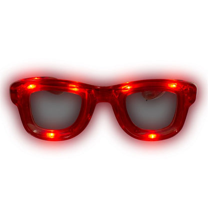 Red LED Retro Sunglasses