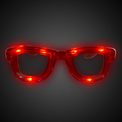 Red LED Retro Sunglasses