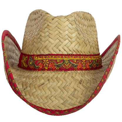 Bandana-Trimmed Cowboy Hat