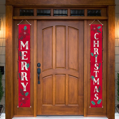 Merry Christmas Hanging Flags