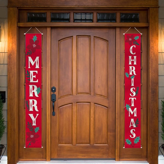 Merry Christmas Hanging Flags