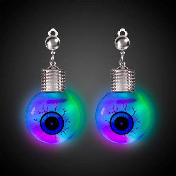 LED Jumbo Eyeball Clip-On Earrings