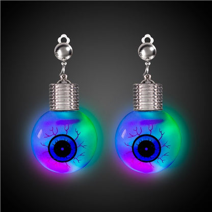 LED Jumbo Eyeball Clip-On Earrings