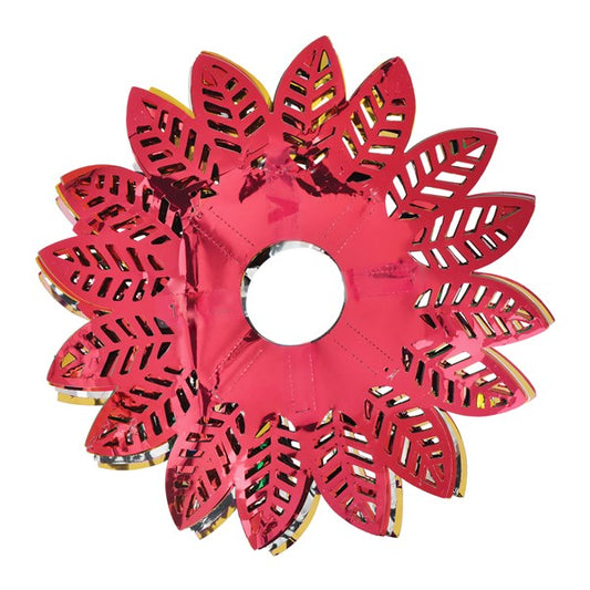 Poinsettia Accordion Hanging Decoration