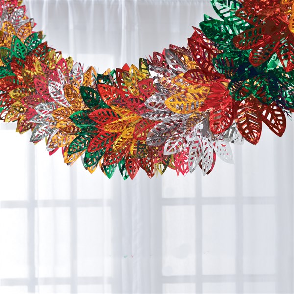 Poinsettia Accordion Hanging Decoration