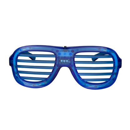 LED Blue Slotted Glasses