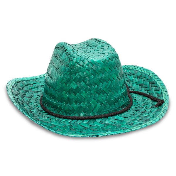 Colorful Straw Cowboy Hats (Per 12 pack)