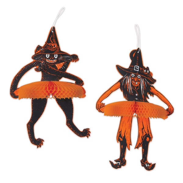 Vintage Halloween Dancing Duo (2 Per pack)