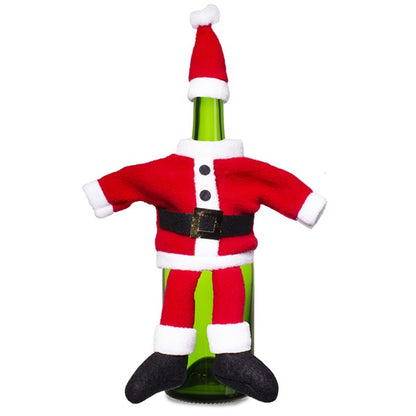 Santa Suit Wine Bottle Cover