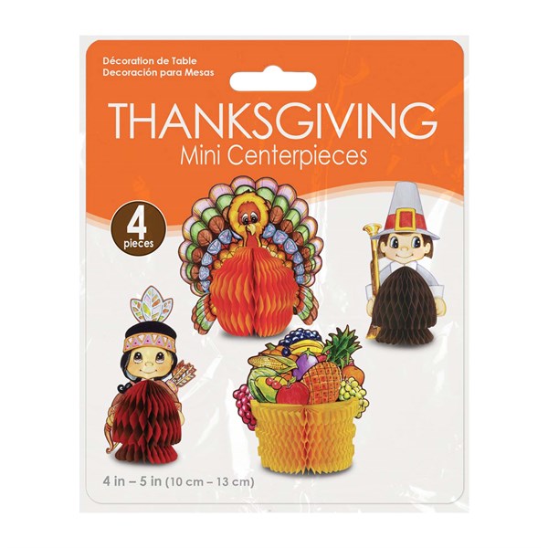 Thanksgiving Mini Centerpieces (Per 4 pack)