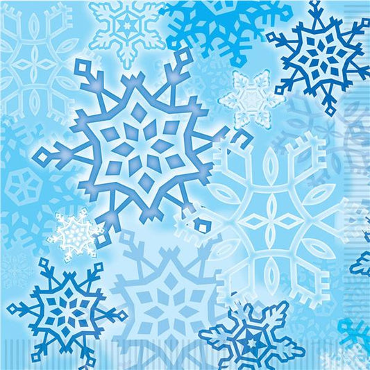 Snowflake Beverage Napkins (16 Per pack)