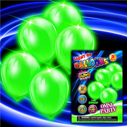 Green LED Balloons