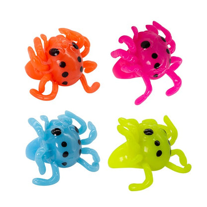 LED Spider Jelly Rings (24 Per pack)