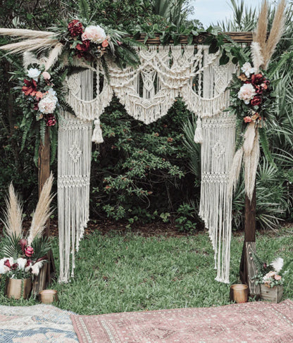 Boho Macrame Wedding Backdrop, Wedding Arch, Bohemian Wedding