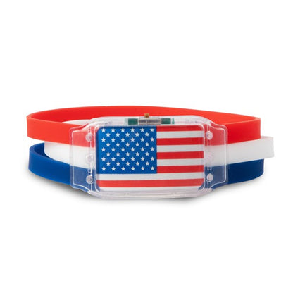 LED Patriotic Bracelets Retail Display