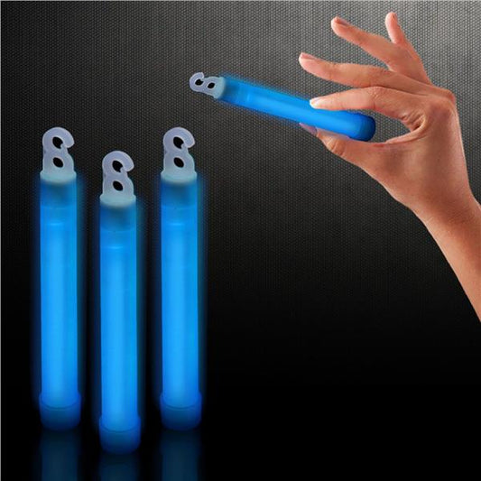 Premium Blue 6" Glow Sticks (25 Per Pack)