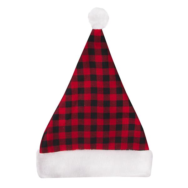 Plaid Santa Hat