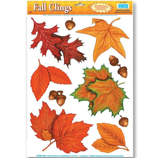 Fall Leaf Window Clings