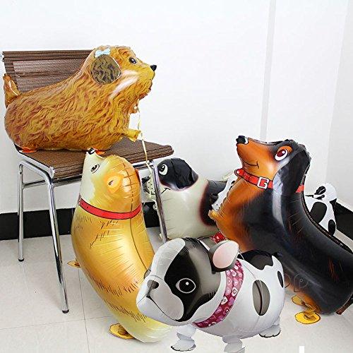 Walking Animal Balloons Pet Dog balloons, 6pcs Puppy Dogs Birthday Party Supplies Kids Balloons Animal Theme Birthday Party Decorations