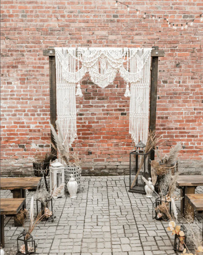 Boho Macrame Wedding Backdrop, Wedding Arch, Bohemian Wedding