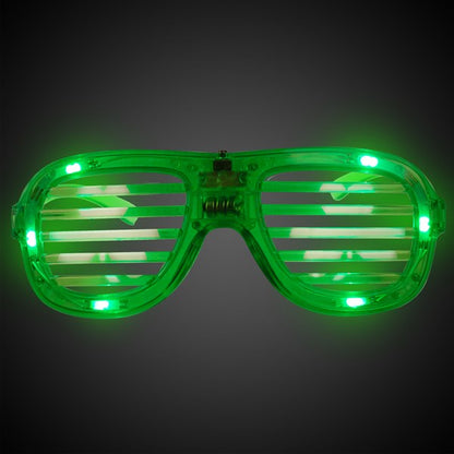 LED St. Pat's Shamrock Slotted Shades