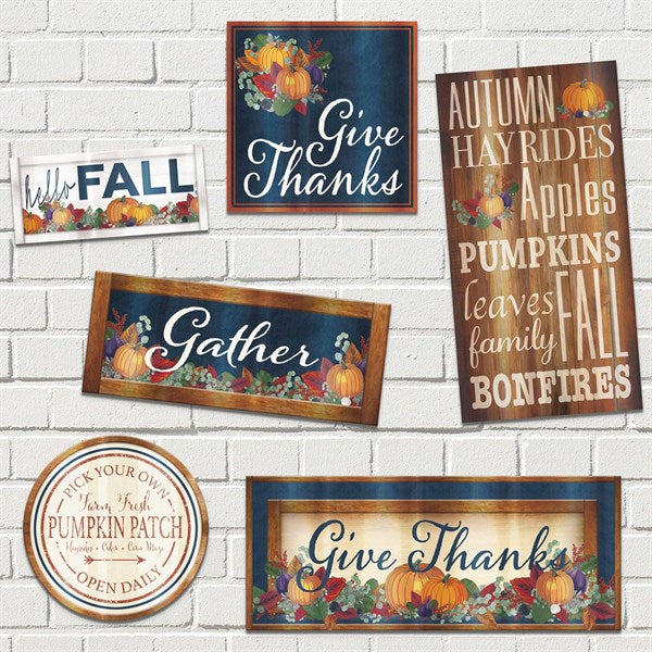 Thanksgiving Foil Cutouts (Per 6 pack)