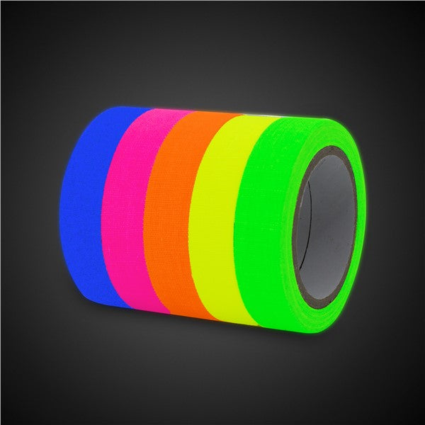 UV Blacklight Reactive Neon Tape (5 Per pack)