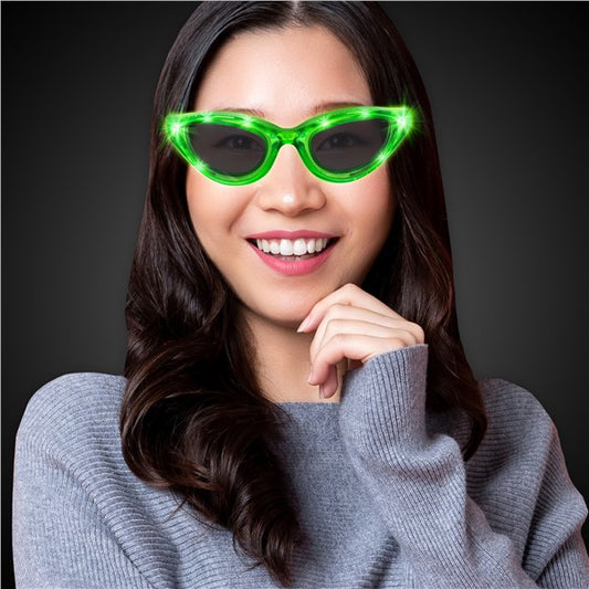 Green LED Sunglasses
