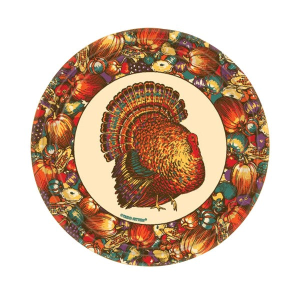 Autumn Turkey 7" Plates (Per 12 pack)