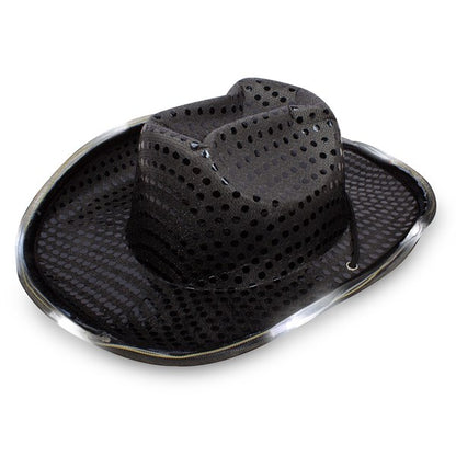 LED Sequin Cowboy Hat