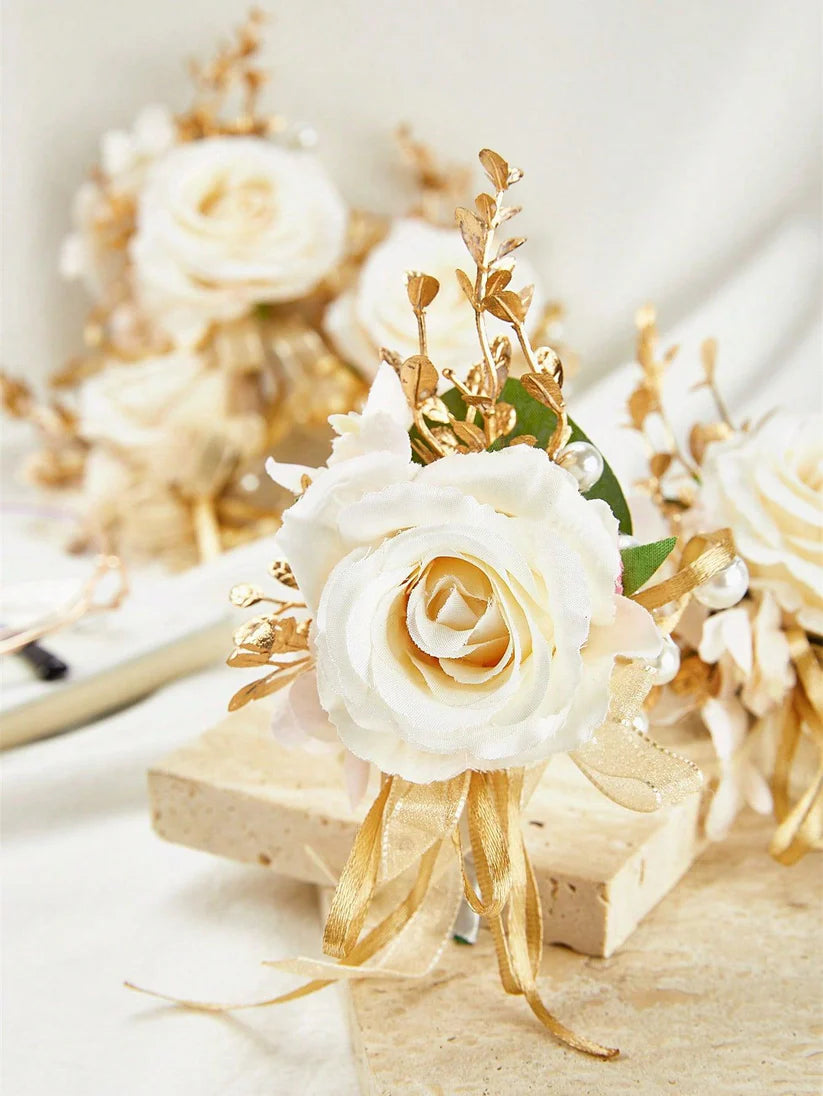 6pcs Flower Decor Boutonniere