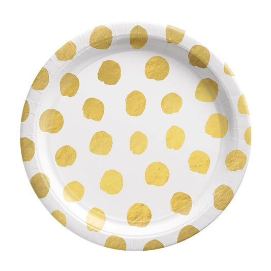 Gold Motif 7" Plates (Per 20 pack)