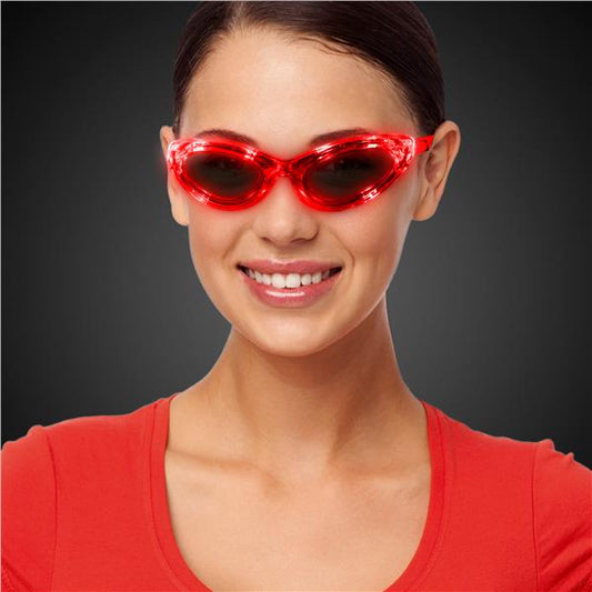 LED Red Sunglasses