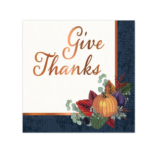 Fall Thanksgiving Lunch Napkins (Per 16 pack)