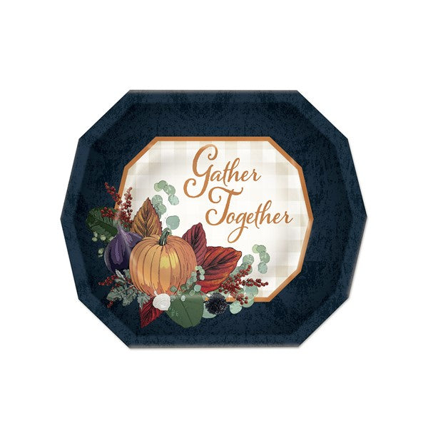 Fall Thanksgiving 7" Plates (Per 8 pack)