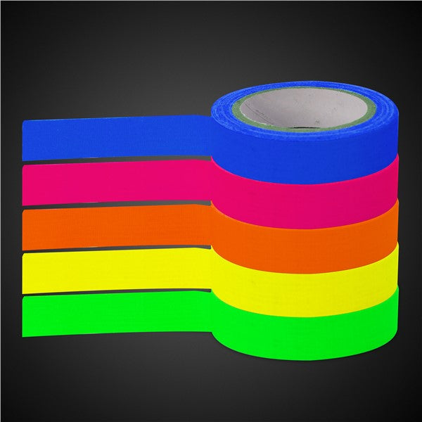 UV Blacklight Reactive Neon Tape (5 Per pack)