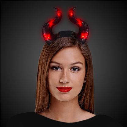 LED Devil Horns Headband