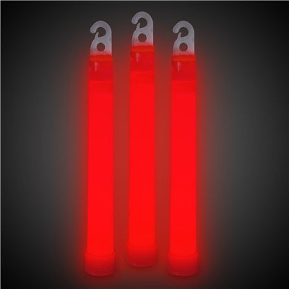 6" Red Glow Stick (12 Per pack)