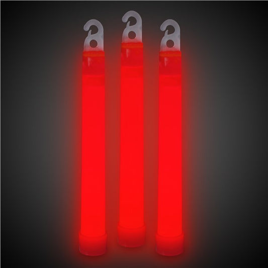 6" Red Glow Stick (12 Per pack)