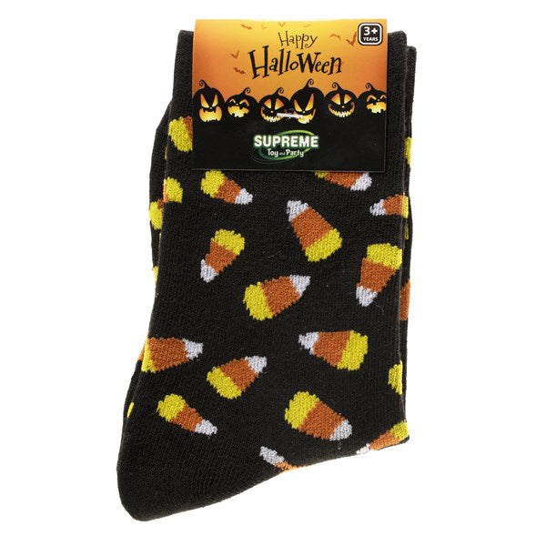 Candy Corn Halloween Socks