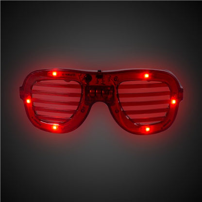 LED Red Slotted Shades