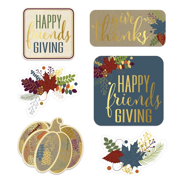 Thanksgiving Friendsgiving Cutouts (Per 6 pack)