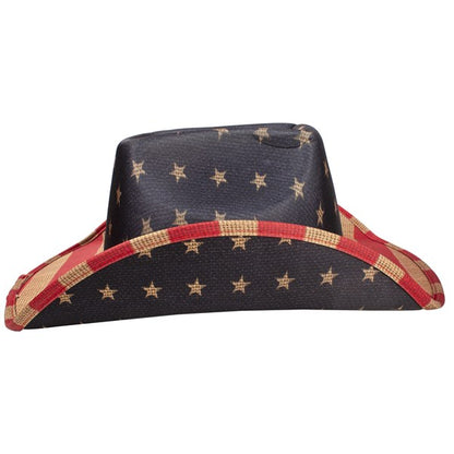 Vintage Patriotic Cowboy Hat