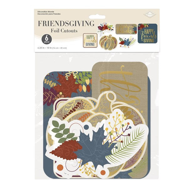 Thanksgiving Friendsgiving Cutouts (Per 6 pack)