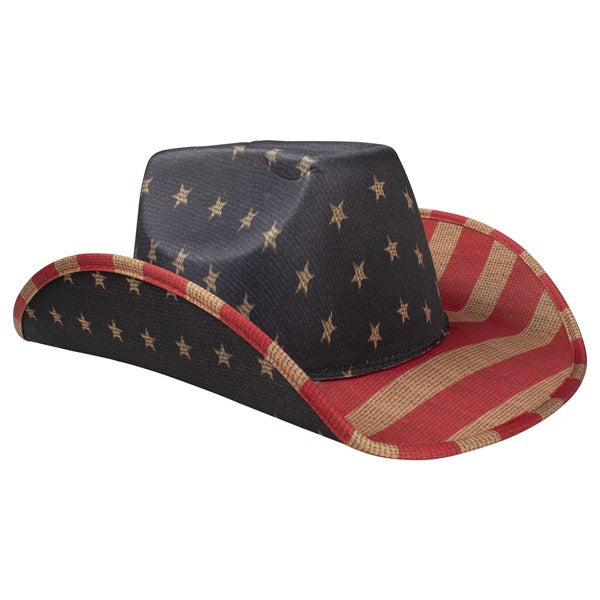 Vintage Patriotic Cowboy Hat